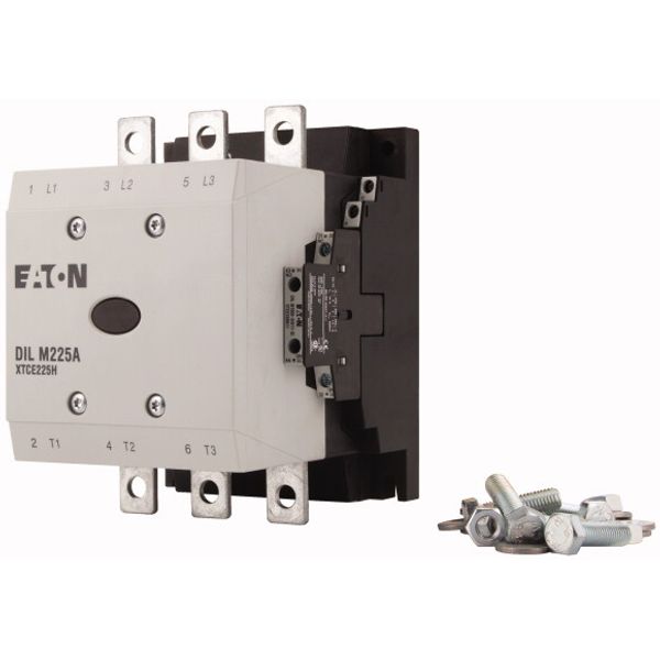 Contactor, 380 V 400 V 110 kW, 2 N/O, 2 NC, RAC 24: 24 V 50/60 Hz, AC operation, Screw connection image 3
