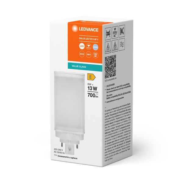 DULUX LED T/E HF & AC MAINS V 6W 840 GX24Q-1 image 9