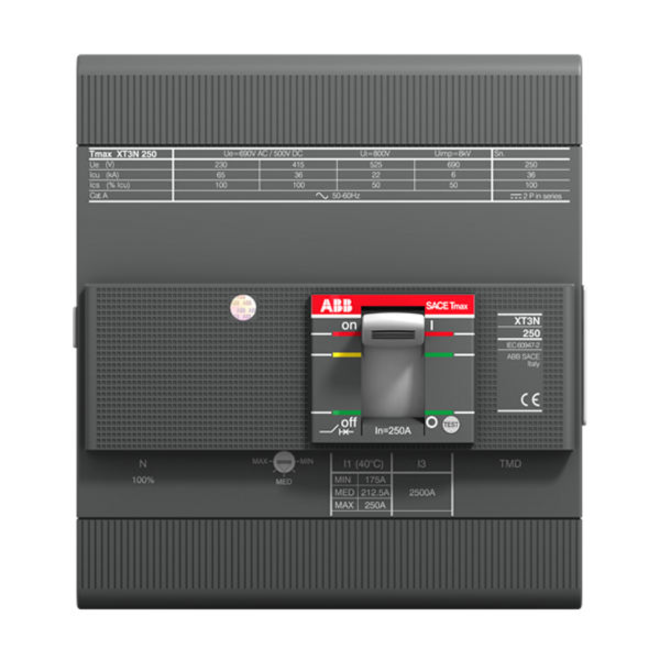 XT3S 250 TMD 160-1600 4pFF InN=100% 50°C image 1