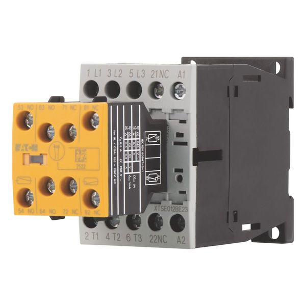 Safety contactor, 380 V 400 V: 5.5 kW, 2 N/O, 3 NC, 110 V 50 Hz, 120 V 60 Hz, AC operation, Screw terminals, With mirror contact (not for microswitche image 12