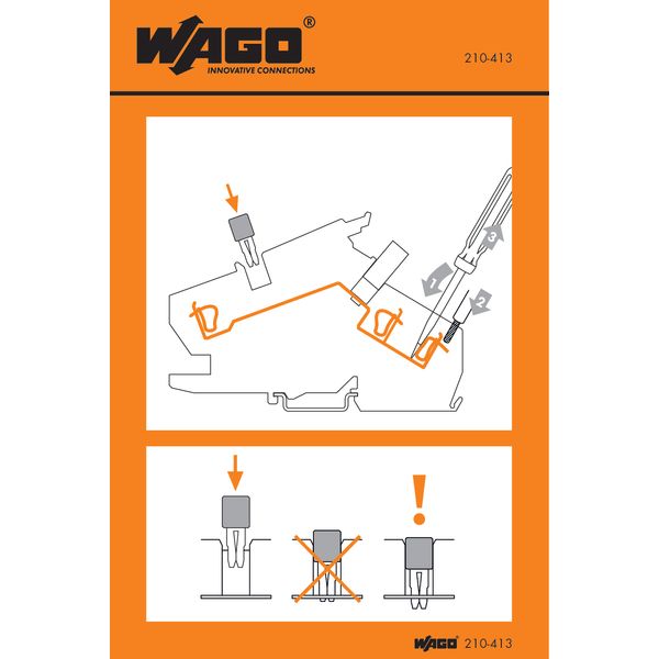 210-413 Stickers for operating instructions image 2