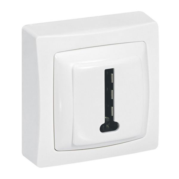 Telephone socket Surface-mounted equipment 8 T contacts - white image 1