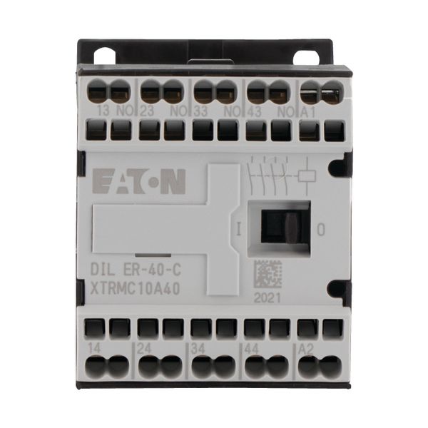 Contactor relay, 230 V 50 Hz, 240 V 60 Hz, N/O = Normally open: 4 N/O, Spring-loaded terminals, AC operation image 7