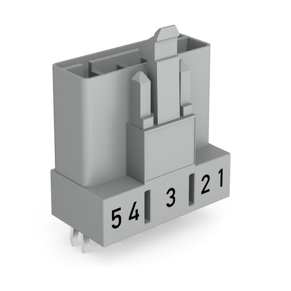 Plug for PCBs straight 5-pole gray image 1