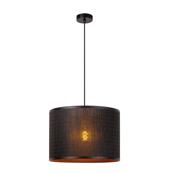 TAGALOG Pendant light-Black-Ø40-1xE27-40W-Bamboo image 1