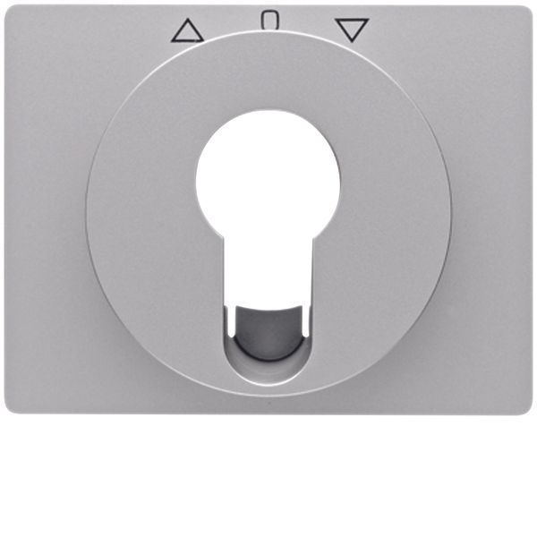 Centre plate for key push-button for blinds/key switch, K.5, al., matt image 1