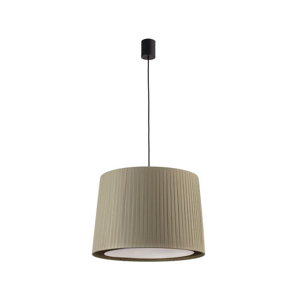 SAMBA BLACK PENDANT LAMP E27ø500*350 GREEN LAMPSHA image 1