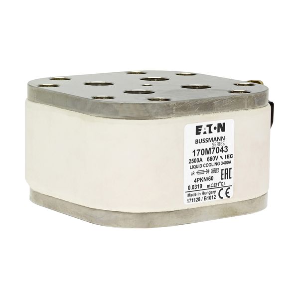 Fuse-link, high speed, 2500 A, AC 660 V, size 4, 120 x 105 x 59 mm, aR, IEC, single indicator image 25