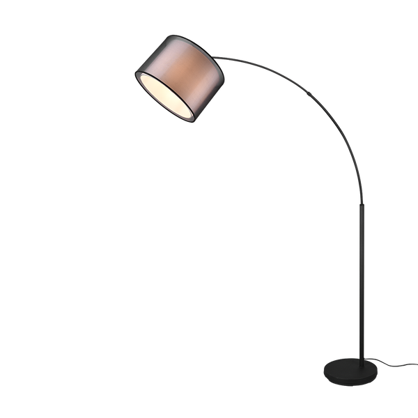 Burton floor lamp curve E27 matt black image 1