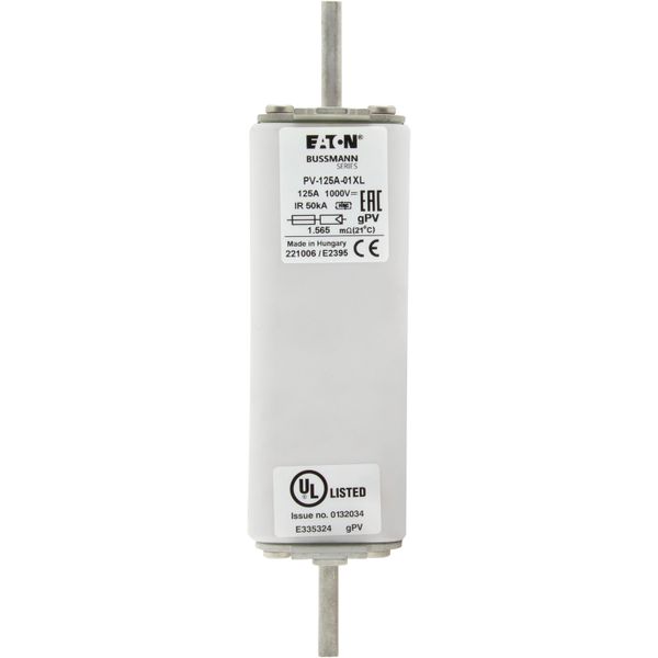 Fuse-link, high speed, 63 A, DC 1000 V, 01XL, gPV, UL, IEC image 6