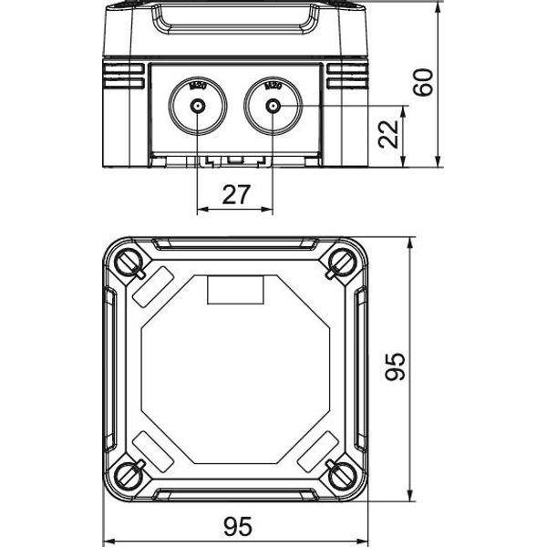 X01 SW Junction box  95x95x60 image 2