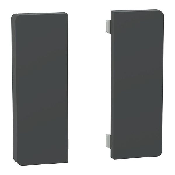 Push button sensor Flex, KNX, system design, 2-fold, rocker, anthracite image 1