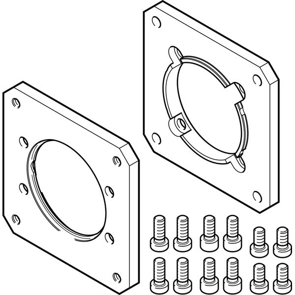 EAMF-A-62B-80G Motor flange image 1