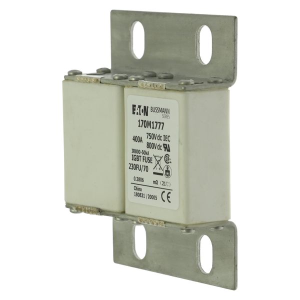 Fuse-link, high speed, 400 A, DC 750 V, size 230, 24 x 78 x 98 mm, aR, IEC, UL image 8