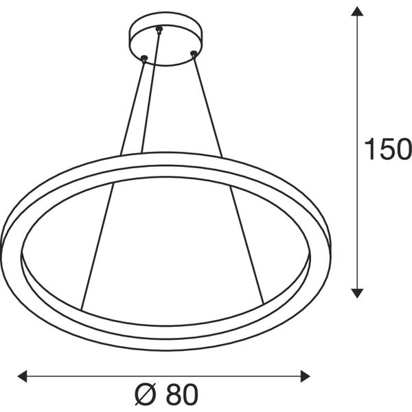 ONE 80 PL 2200lm 3000/4000K 230V black image 3