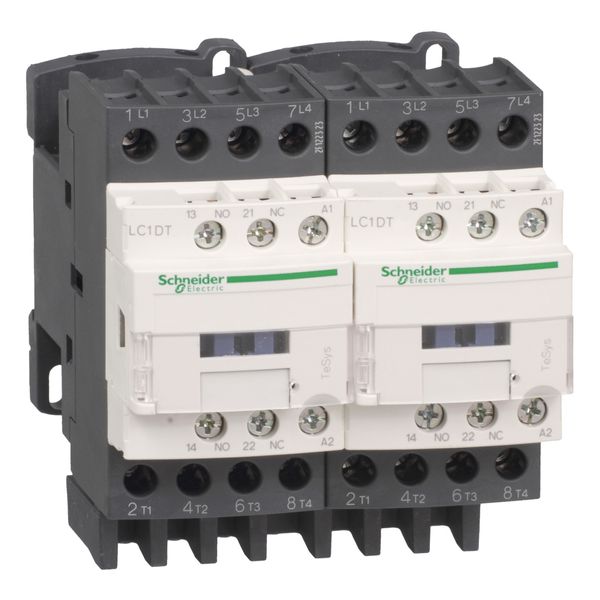 TeSys Deca changeover contactor - 4P(4 NO) - AC-1 - = 440 V 25 A - 230 V AC coil image 1