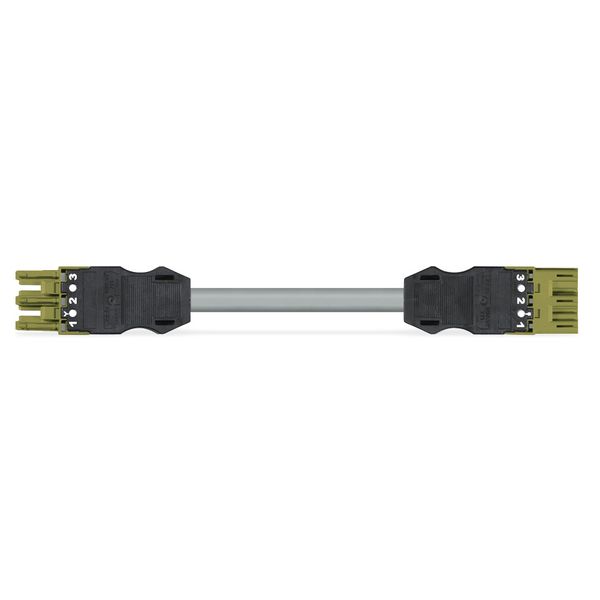 pre-assembled interconnecting cable;Eca;Socket/plug;light green image 1
