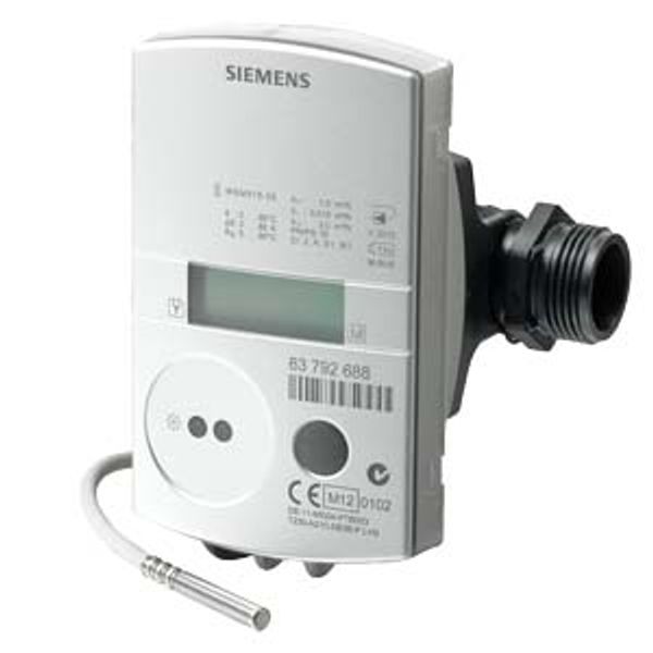 WSM525-FE - Ultrasonic heat meter 2.5 m³/h, mounting length 130 mm, connecting thread G 1", sensor Ø5.2x45mm, M-bus radio communication, battery life 11 years image 1