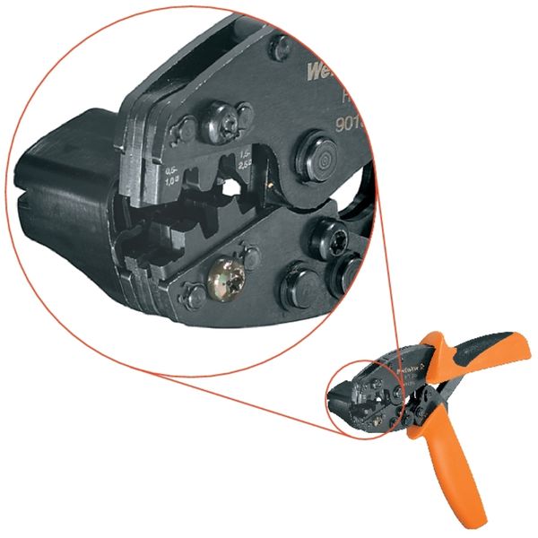 Crimping tool, F-plug / -sleeve, 0.5 mm², 2.5 mm², B-Crimp image 2