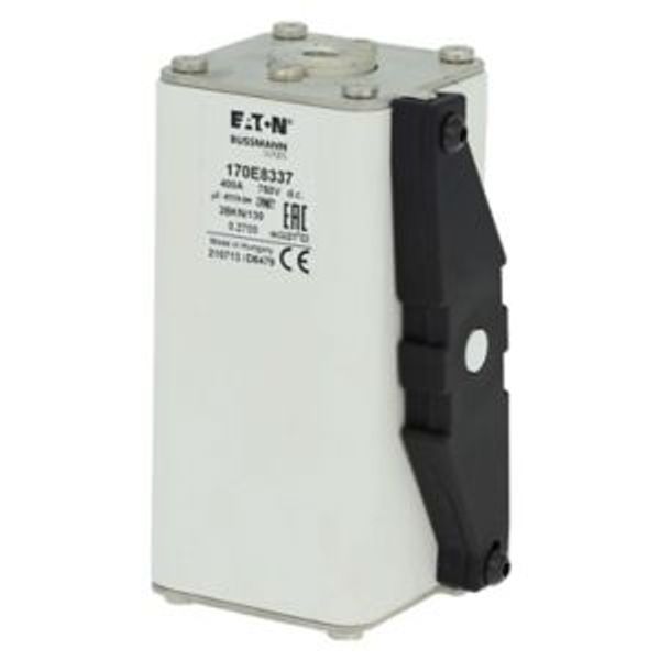 Fuse-link, high speed, 400 A, DC 750 V, size 2, 59 x 77 x 130 mm, gR, IEC, single indicator image 6