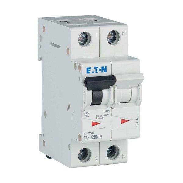 Miniature circuit breaker (MCB), 50 A, 1p+N, type K characteristic image 11