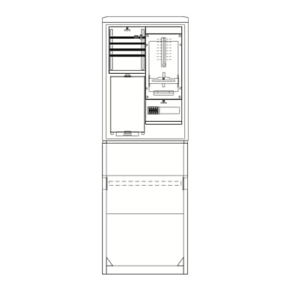 SZ2400E Meter board, Field width: 2, Rows: 0, 1770 mm x 590 mm x 320 mm, IP44 image 5