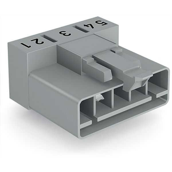 Plug for PCBs angled 5-pole gray image 3