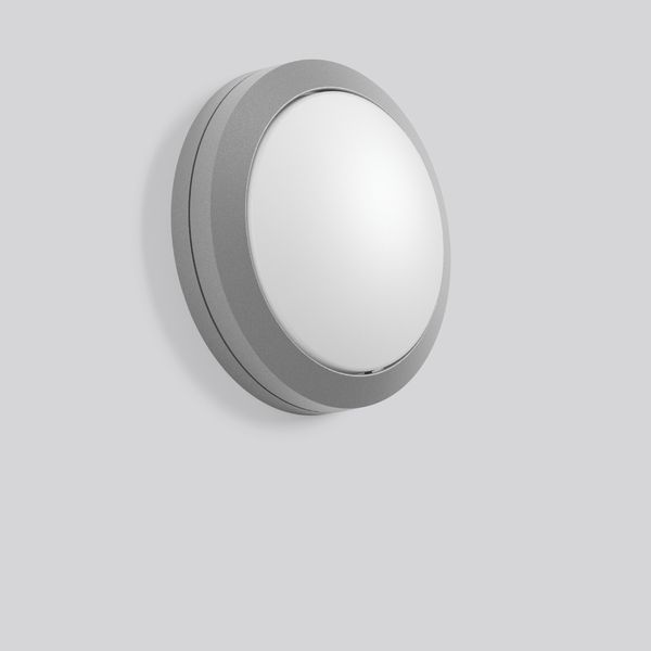 Rounded Midi, 12 W, 650 lm, 840, silver, on/off Ceiling and wall lumin image 1