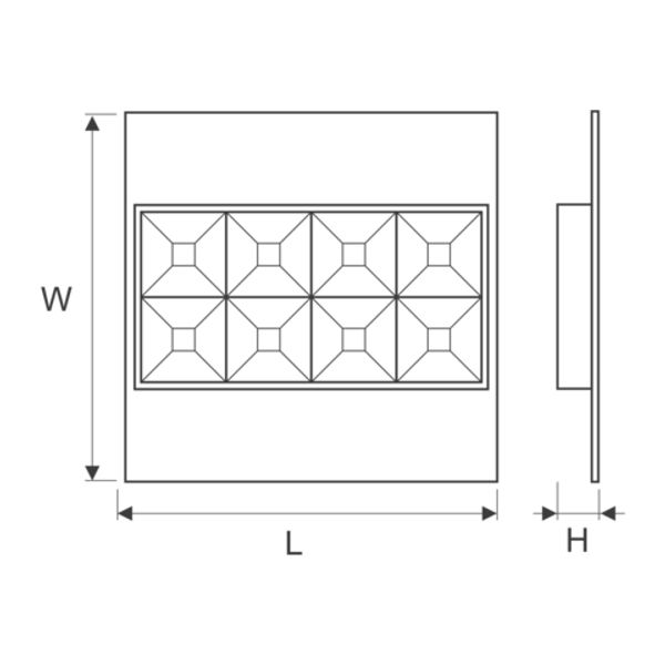 SELENA LED 39W M600 ED 3850lm/840 UGR image 2