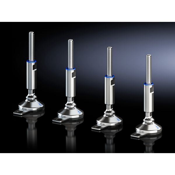 HD Levelling foot, with base mount, Stainless steel 1.4301 image 2