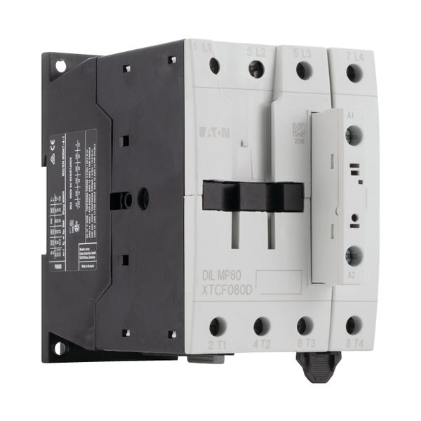 Contactor, 4 pole, 80 A, RDC 24: 24 - 27 V DC, DC operation image 11