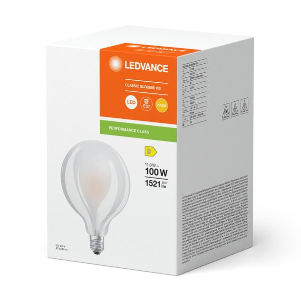 LED CLASSIC GLOBE P 11W 827 Frosted E27 image 9