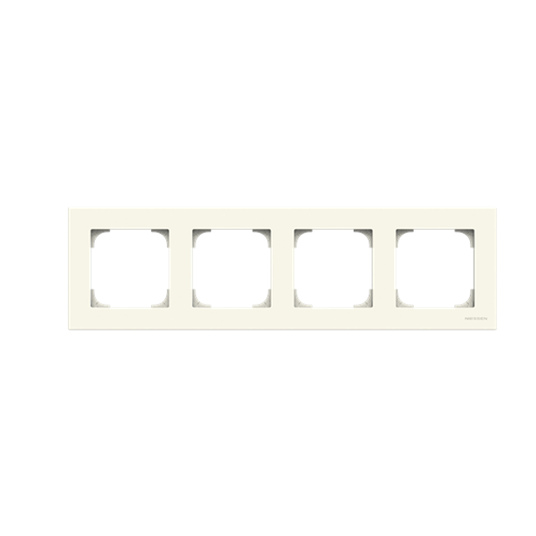 8574.1 BL Frame 4-gangs - Soft White 4gang White - Sky Niessen image 1