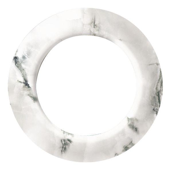 Renova - frame - 1-gang - white marble image 3