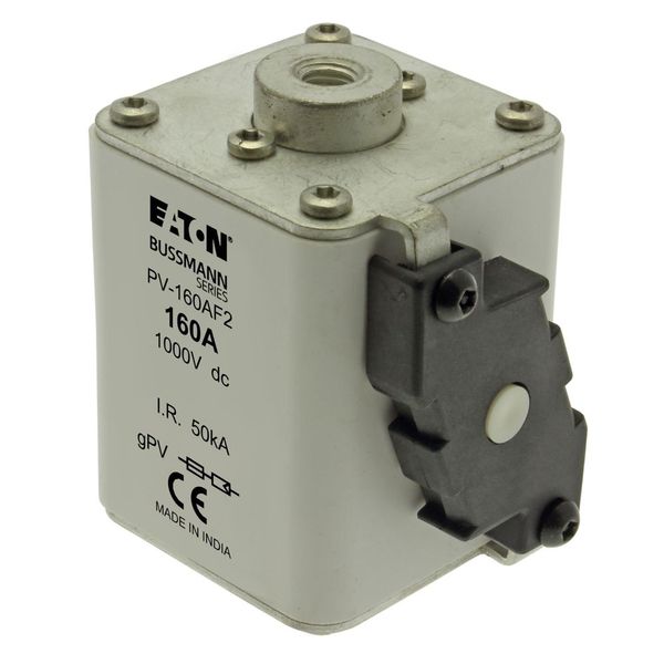 Fuse-link, high speed, 160 A, DC 1000 V, size 2, 61 x 77 x 91 mm, gPV, IEC, UL, single indicator image 10