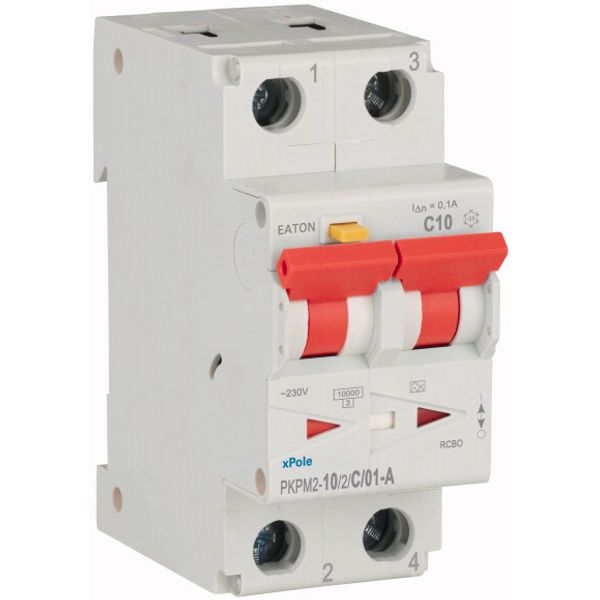 RCD/MCB combination, 10 A, 100 mA, MCB trip characteristic: C, 2p, RCD trip characteristic: A image 4