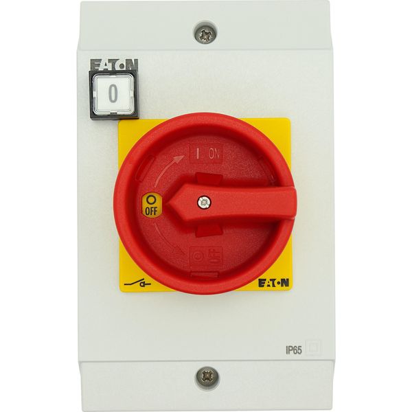 SUVA safety switches, T3, 32 A, surface mounting, 2 N/O, 2 N/C, Emergency switching off function, with warning label „safety switch”, Indicator light image 16