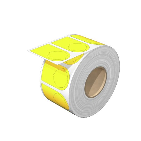 Device marking, halogen-free, Self-adhesive, 27 mm, Polyester, yellow image 2