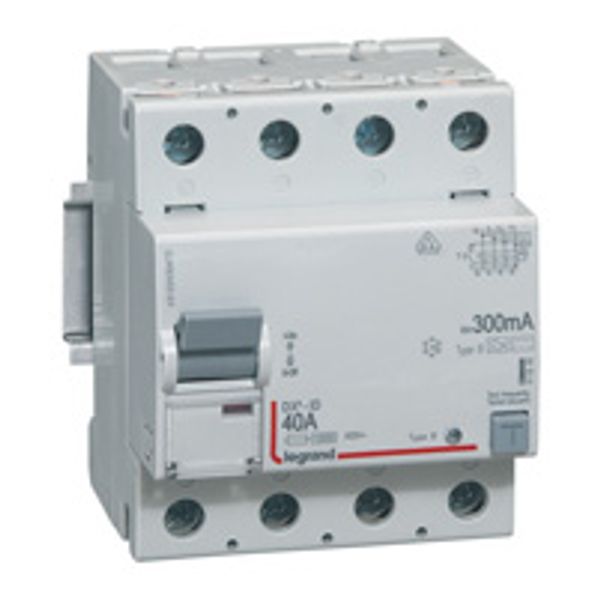 RCD DX³-ID - 4P - 230 V~ - 40 A - 300 mA - B type - neutral on left-hand image 1