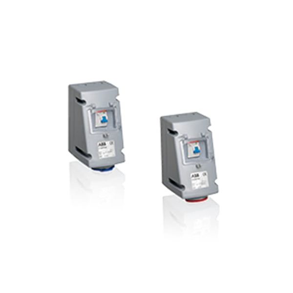 Socket-outlet with RCD, 6h, 30mA, 32A, IP67, 3P+E image 1