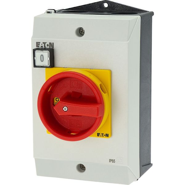 SUVA safety switches, T3, 32 A, surface mounting, 2 N/O, 2 N/C, Emergency switching off function, with warning label „safety switch”, Indicator light image 17