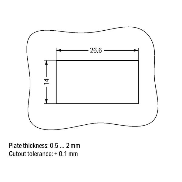 Snap-in socket 4-pole Cod. B gray image 4