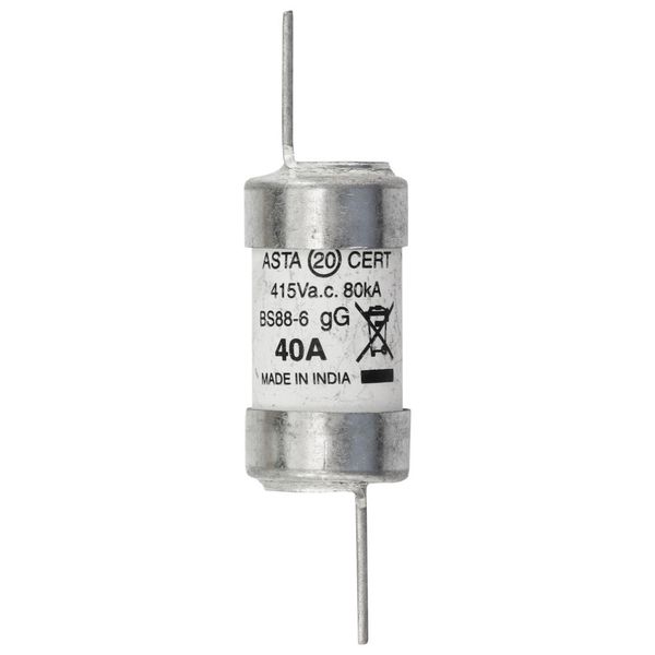 Fuse-link, LV, 40 A, AC 415 V, BS88/F2, 18 x 68 mm, gL/gG, BS image 25