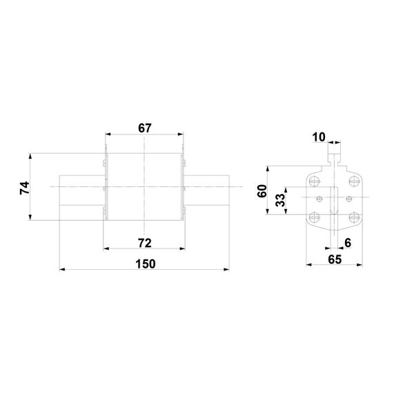 HRC fuse element, size 3, 500A, 400VAC image 5