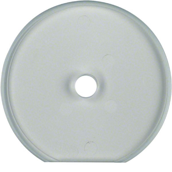 Glass cover end plate f. rot. switch/spring-return push-button, clear  image 1