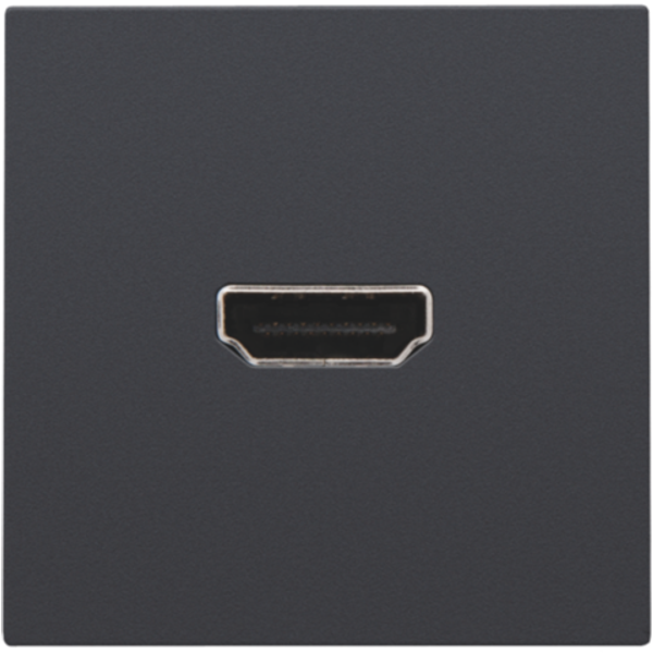 Finishing set with HDMI-to-HDMI connection, anthracite coated image 1