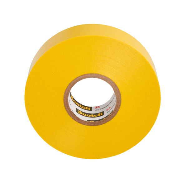 Scotch® Vinyl Color-Coding Electrical Tape 35, Yellow, 19 mm x 20 m image 2