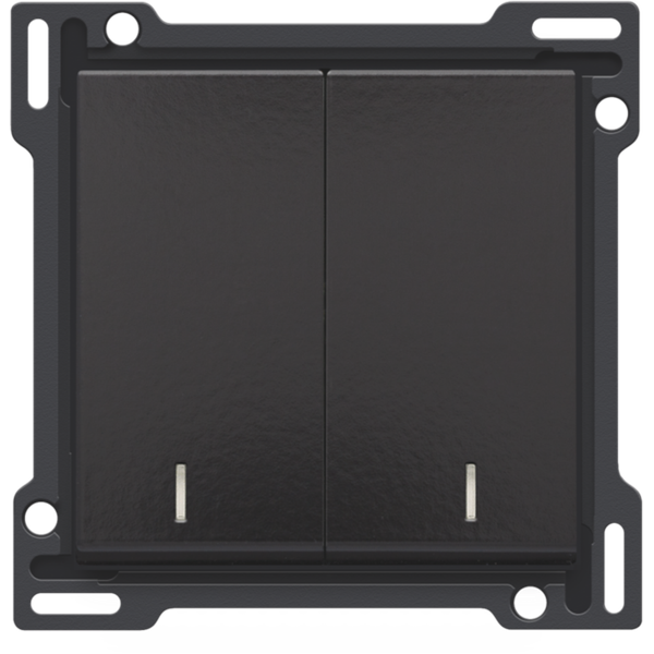 Finishing set with double lens for two-circuit switch, two-way switch image 2