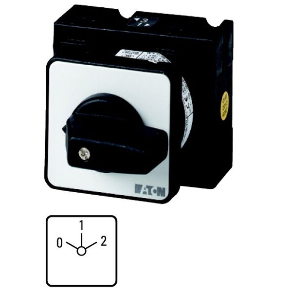 Multi-speed switches, T3, 32 A, flush mounting, 4 contact unit(s), Contacts: 8, 60 °, maintained, With 0 (Off) position, 0-1-2, Design number 4 image 1