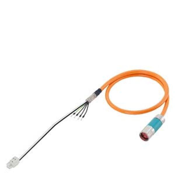 Power cable pre-assembled 4x 1.5+(2x1.5) C C, connector full thread Sz. 6FX8002-5DA30-1BA0 image 1